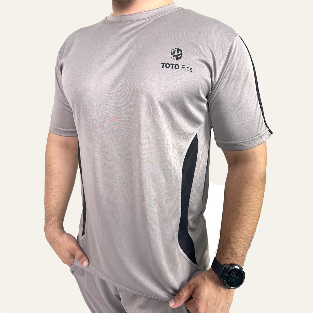 Azadi Edition Toto Fits Grey V-Stripe Tracksuit – | Up to 50% OFF